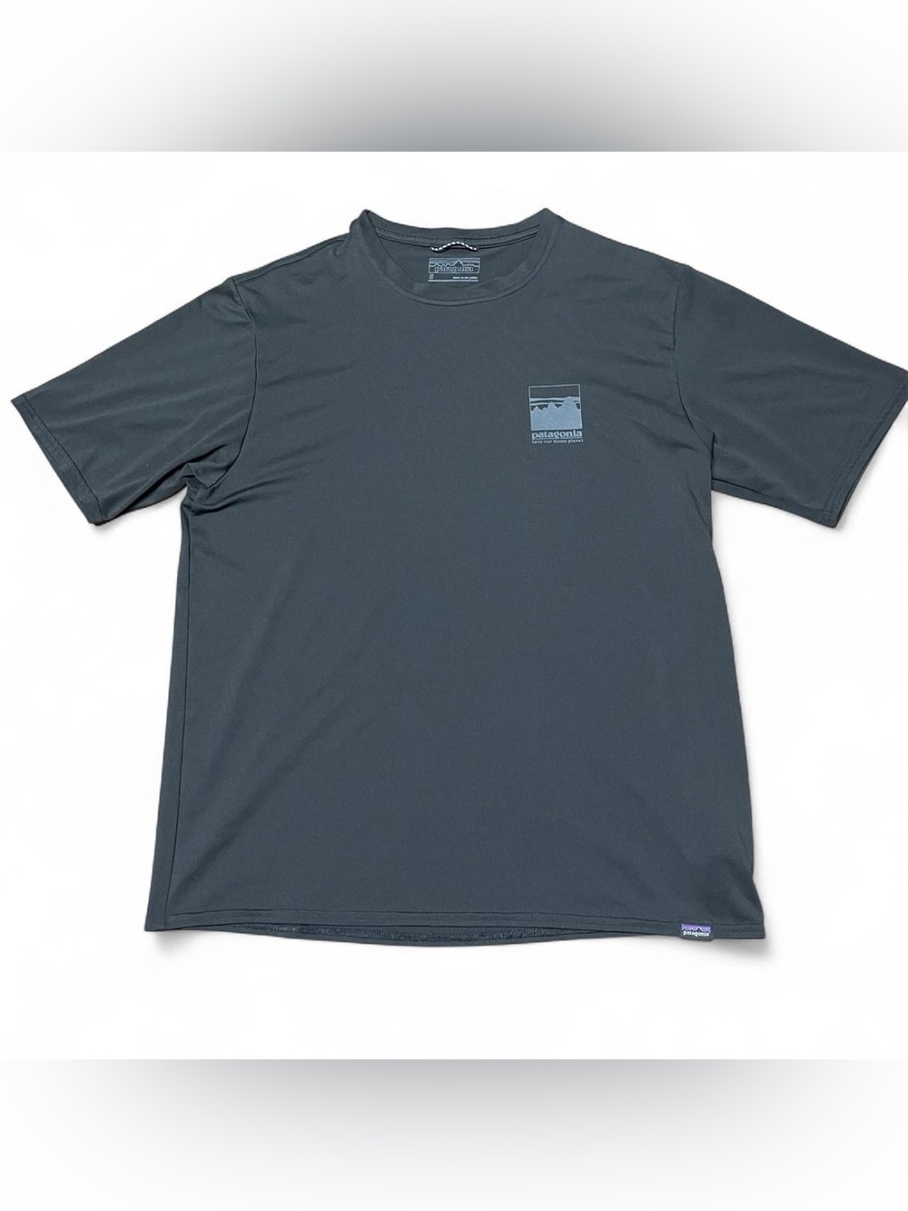 Patagonia Lightweight Capilene Cooling Base Layer Tee Mens Small Black Outdoor